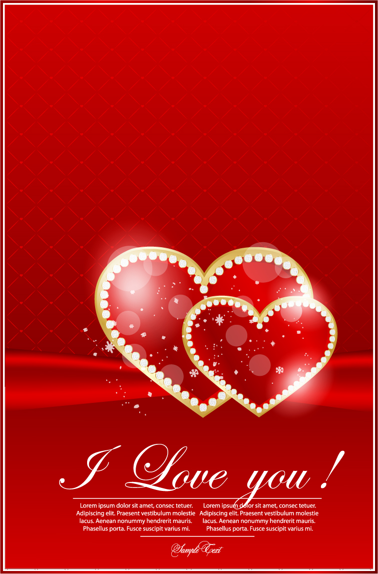 free vector Valentine39s day greeting card 02 vector