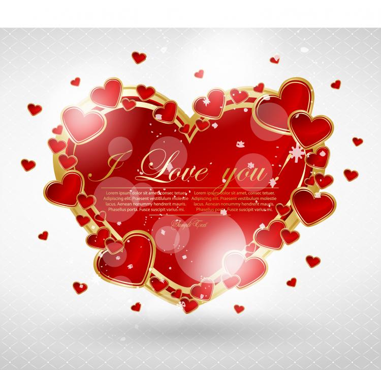 free vector Valentine39s day greeting card 03 vector