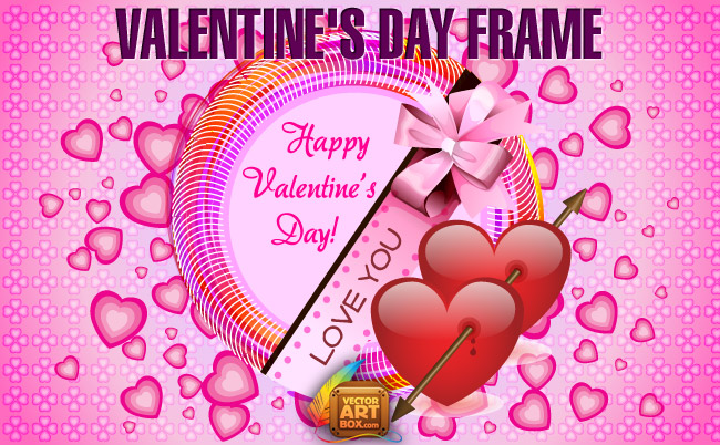 free vector Valentines Day Frame