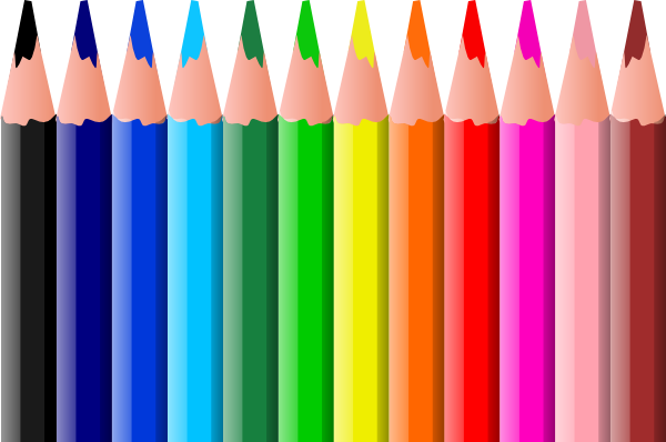 free vector Valessiobrito Coloured Pencils clip art
