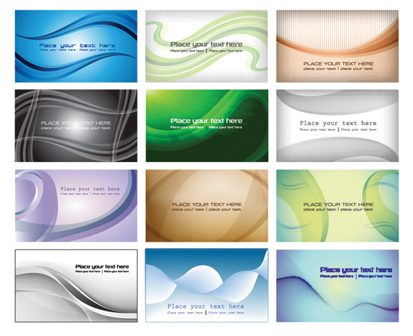 free vector Variety of dynamic lines of the background vector