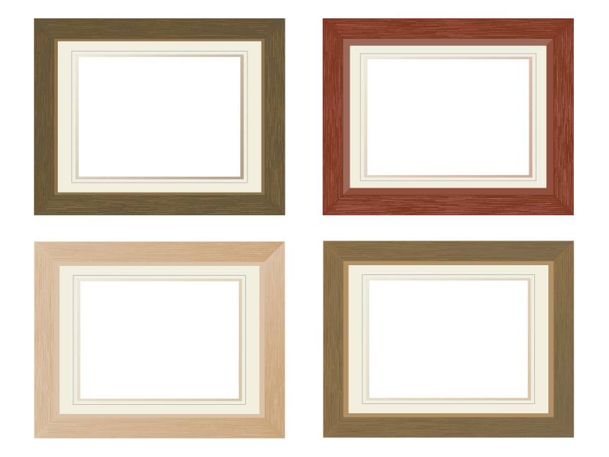 free vector Variety of material frame vector