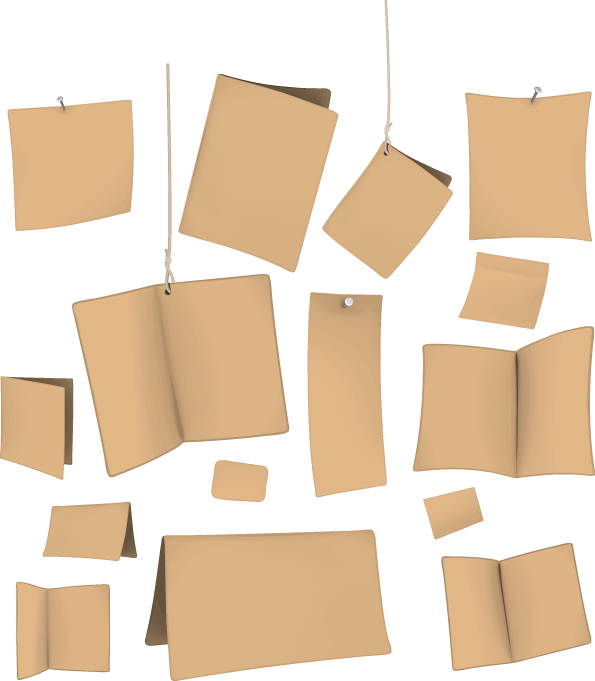 free vector Variety of old paper vector