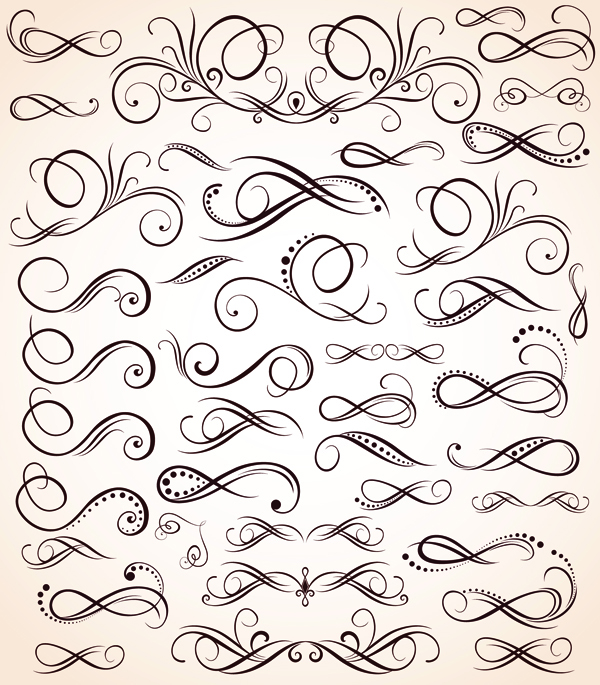 free vector Variety of patterns element vector