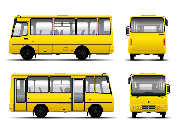 free vector Various BUS bus vector
