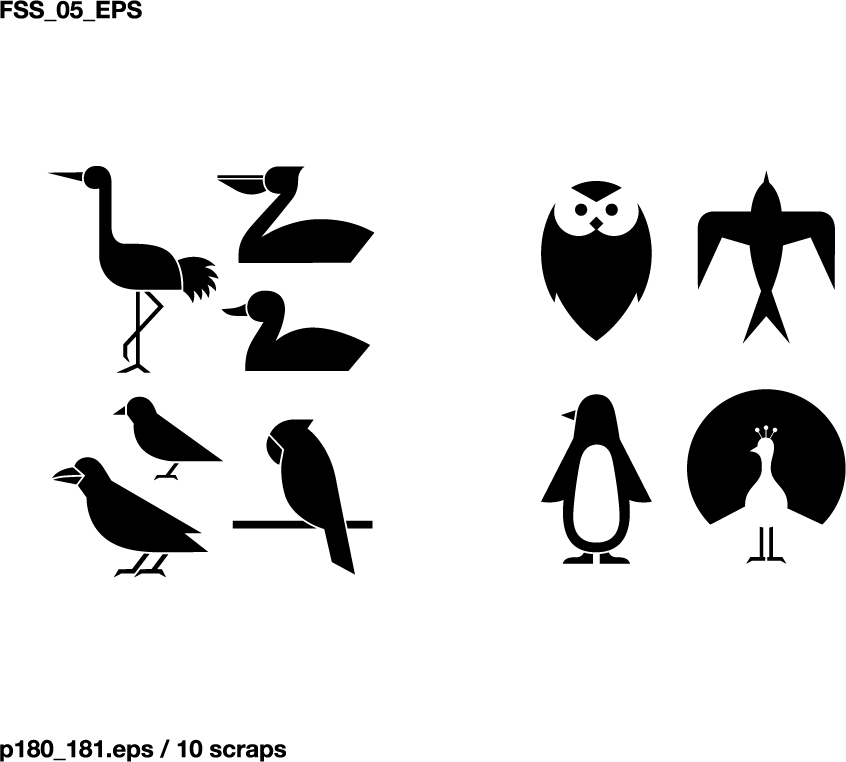 Download Various elements of silhouette animal silhouettes elements ...