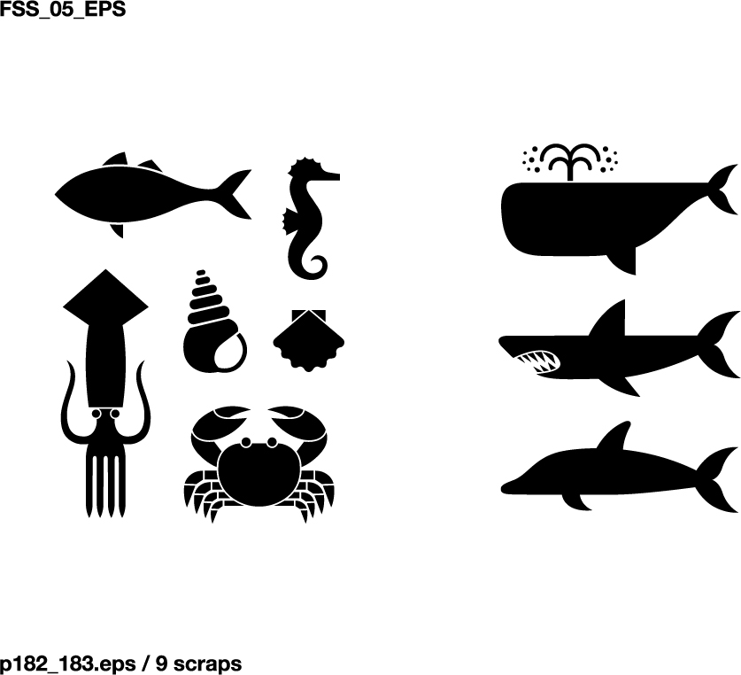 free vector Various elements of vector silhouette animal silhouettes 49 elements