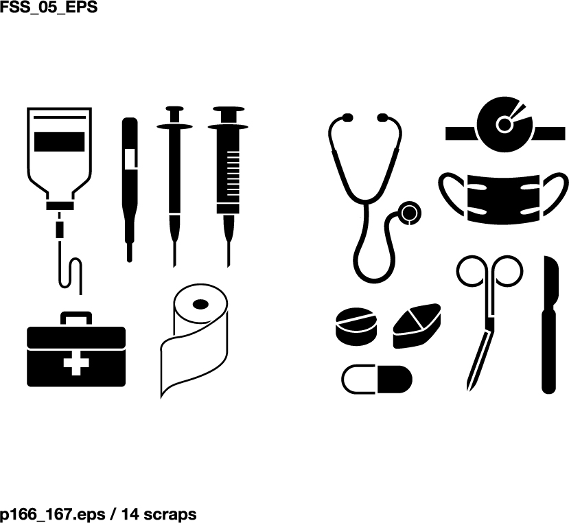 free vector Various elements of vector silhouette articles 54 elements
