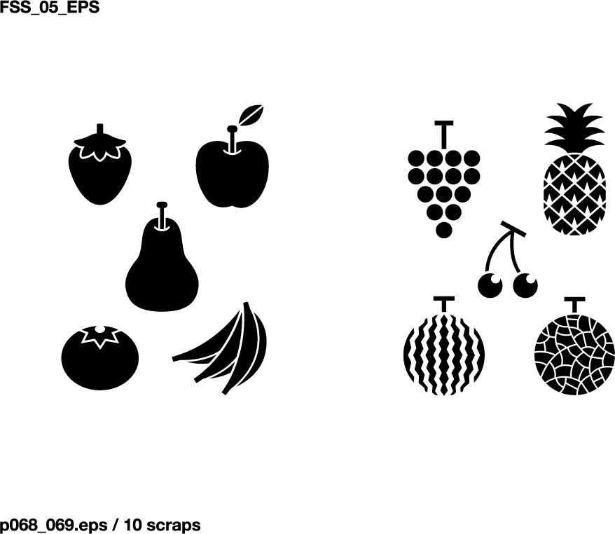 free vector Various elements of vector silhouette food category 59 elements