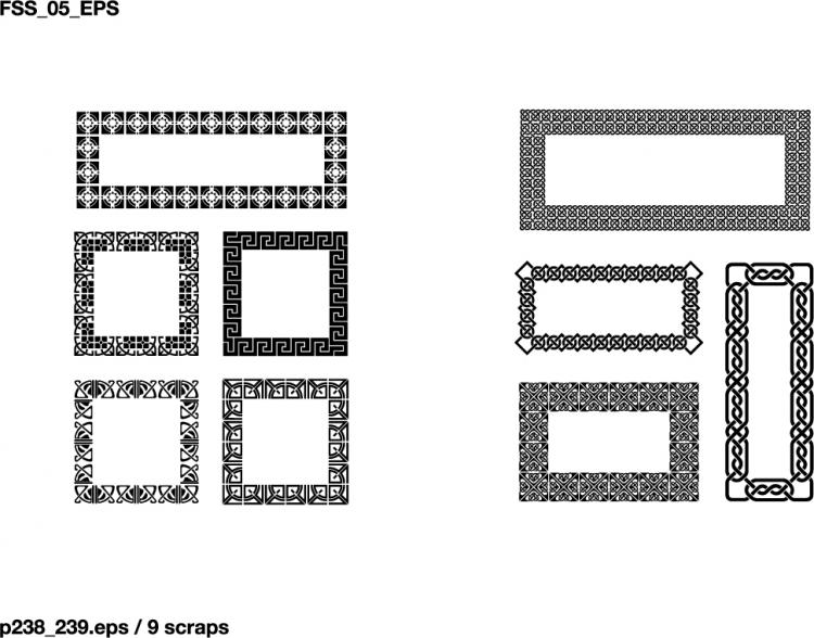 lace vector border