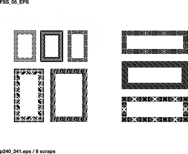 free vector Various elements of vector silhouette lace border 55 elements