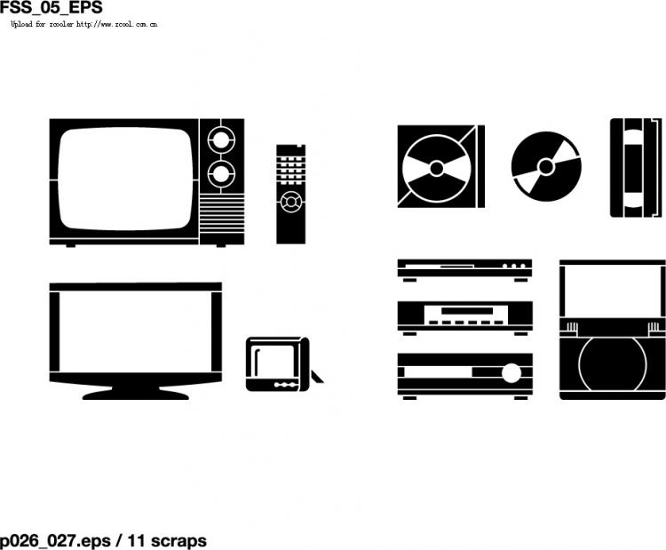 free vector Various elements of vector silhouette lifestyle 145 elements