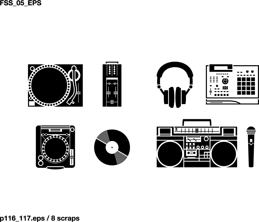 free vector Various elements of vector silhouette or even goods 99 elements