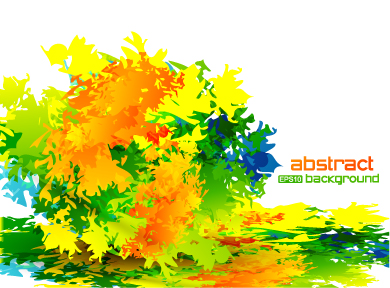 free vector Vector abstract background texture leaves