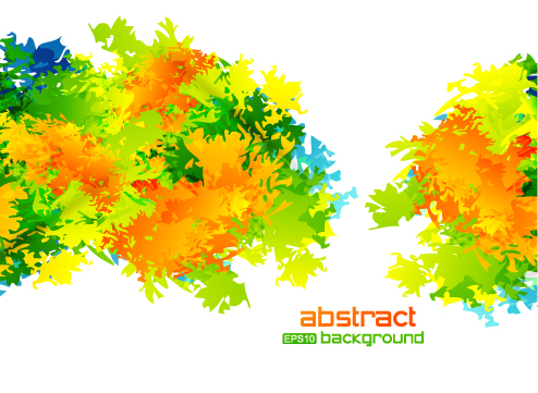 free vector Vector abstract background texture leaves