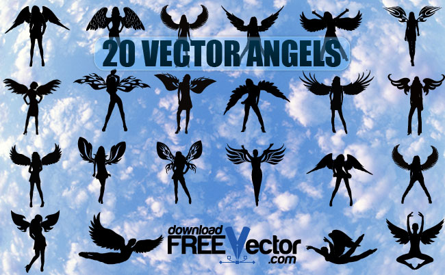 free vector Vector Angels