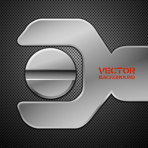 free vector Vector background of 01 metallic
