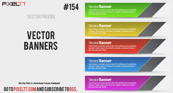 free vector Vector Banners