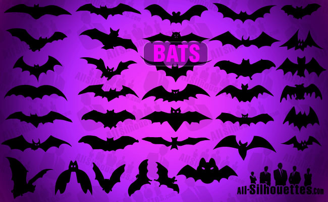 free vector Vector Bats