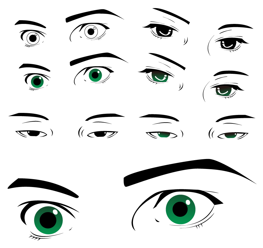 free vector Vector beautiful eyes