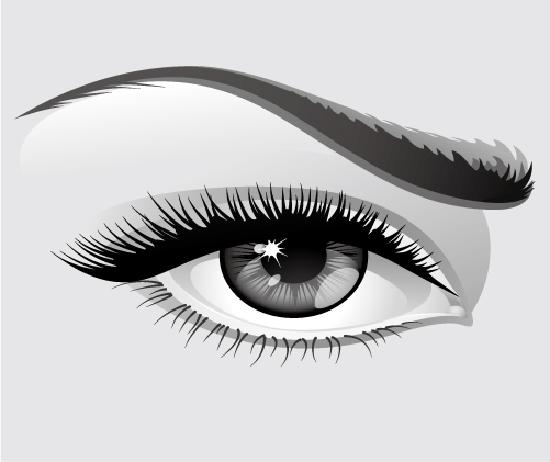 free vector Vector beautiful eyes