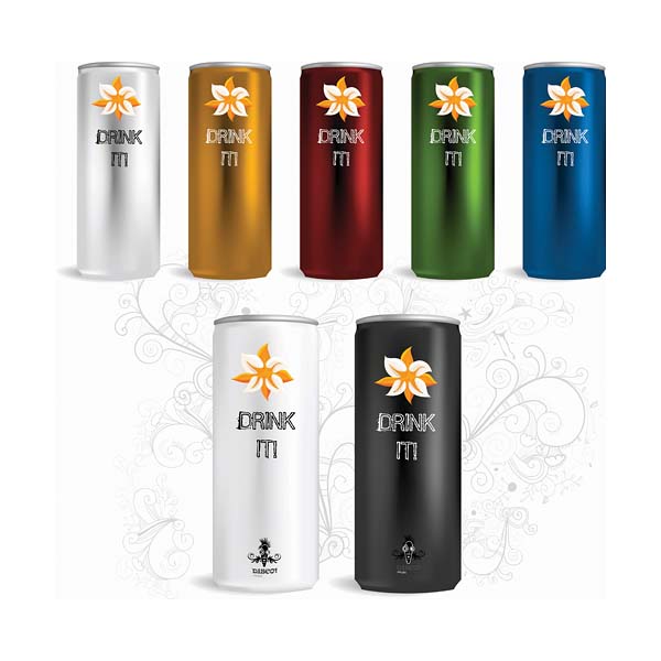 free vector Vector beverage cans cans