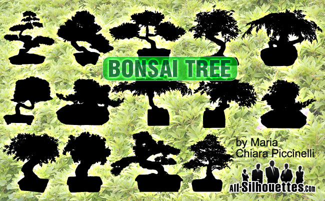 free vector Vector Bonsai Tree