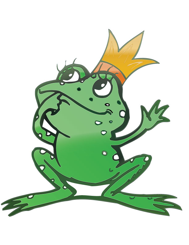 free vector Vector cartoon frog prince
