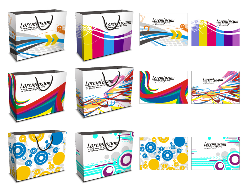 free vector Vector colorful shopping bags