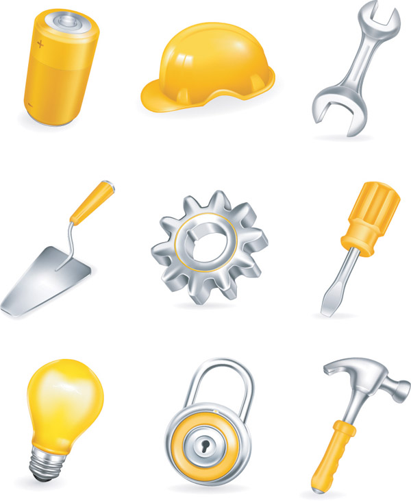 free vector Vector common household tools