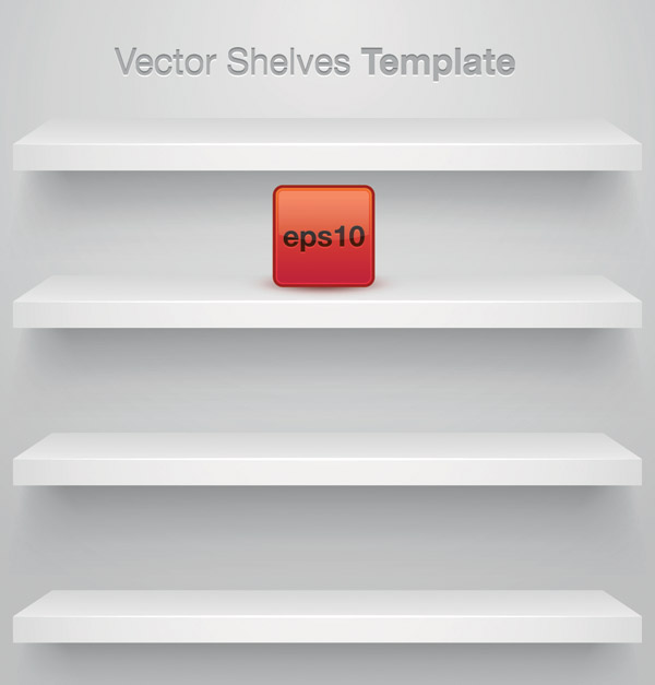 free vector Vector display of shelf space