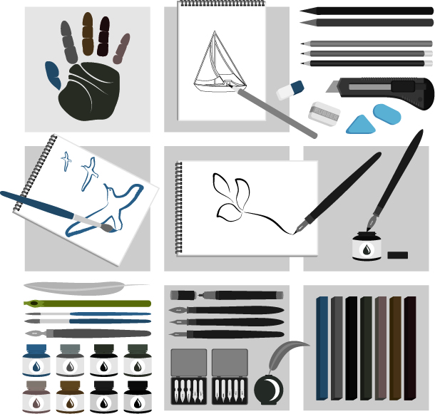 Download drawing tools series (4778) Free EPS Download / 4 Vector