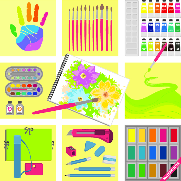 drawing tools series (4778) Free EPS Download / 4 Vector
