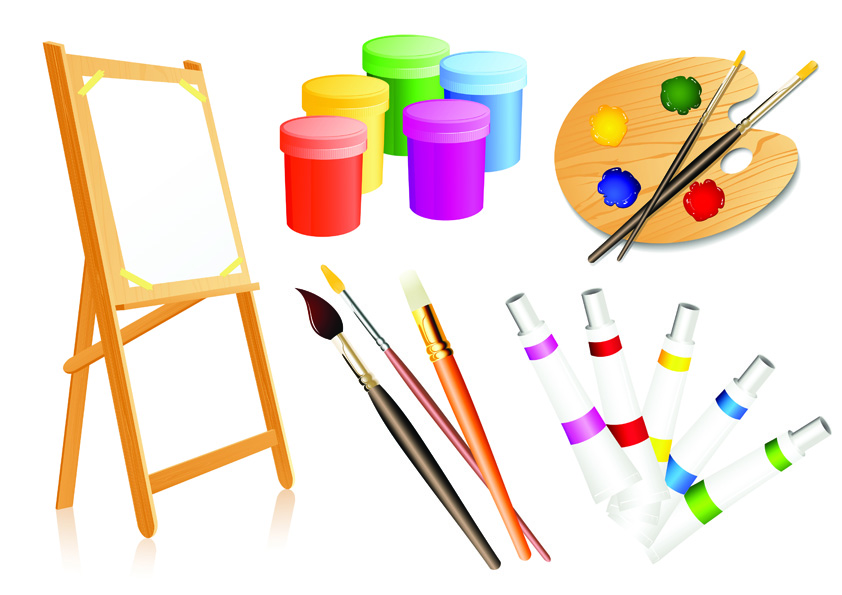 Download Vector drawing tools supplies Free Vector / 4Vector