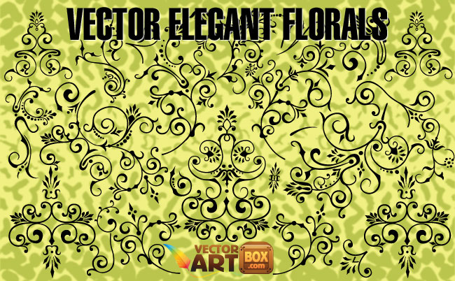 free vector Vector Elegant Florals