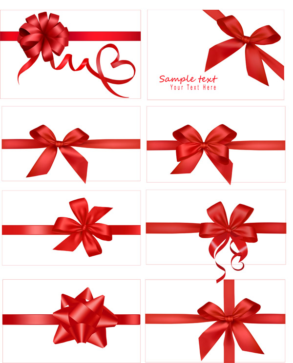 free vector Vector festive gift bow