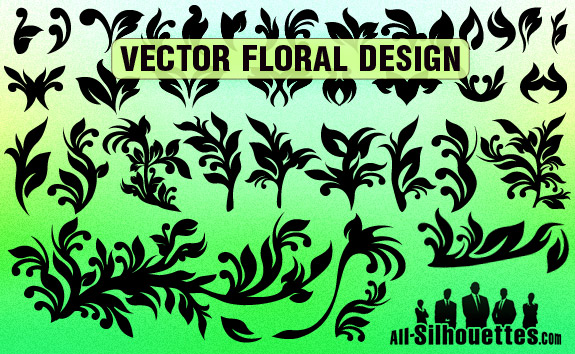 free vector Vector Floral Design