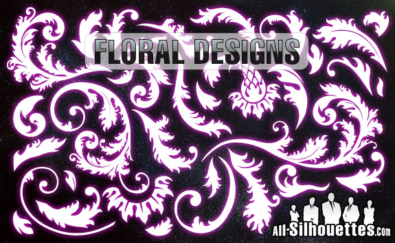 free vector Vector Floral Designs