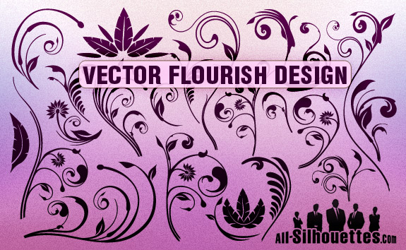 free vector Vector Flourish Designs