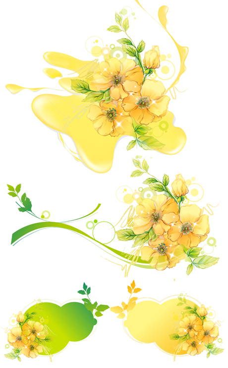 flower water mark (20750) Free AI Download / 4 Vector