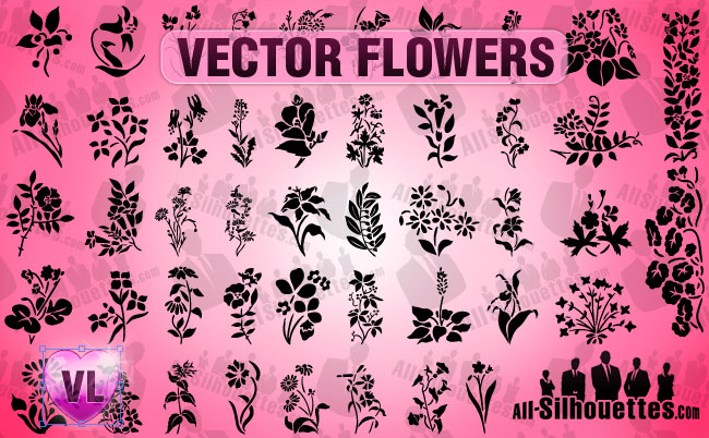 free vector Vector Flowers