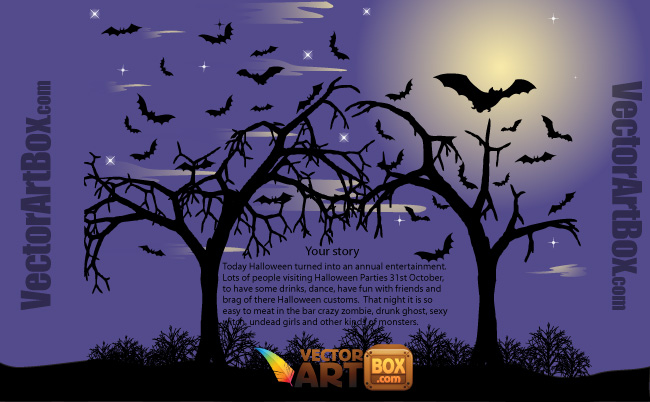 free vector Vector Halloween Poster