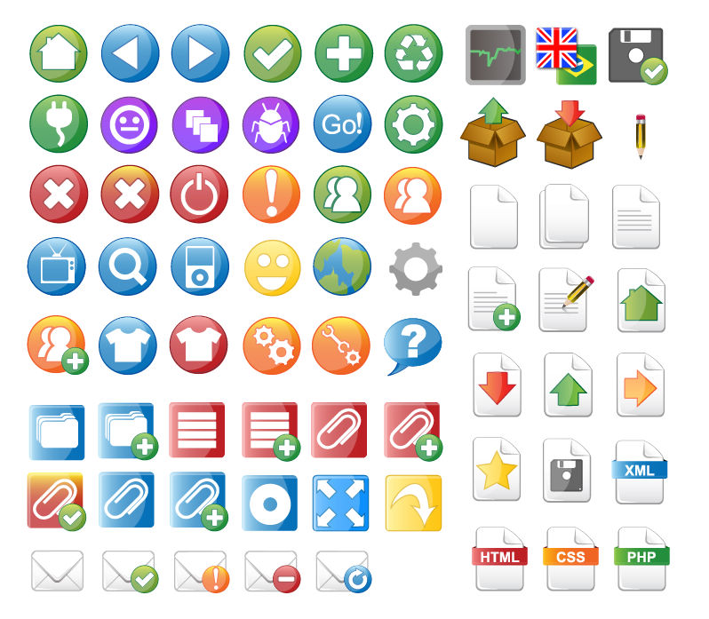 Download Icon Set for Web Design (119656) Free EPS Download / 4 Vector
