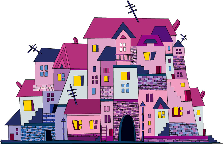 free vector Vector illustration house material