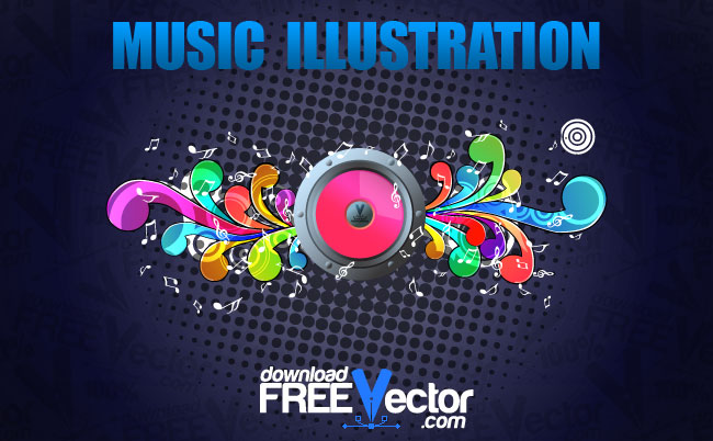free vector Vector Music Illustration