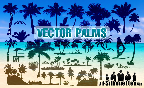free vector Vector Palms