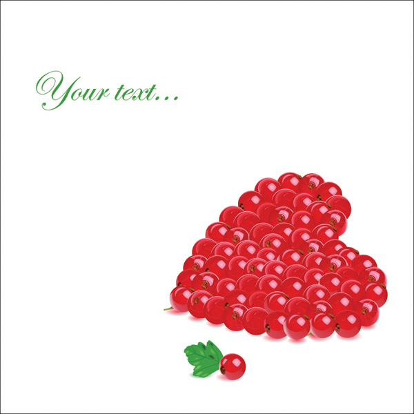 free vector Vector romantic berries