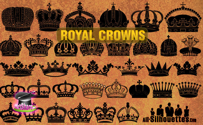 free vector Vector Royal Crowns