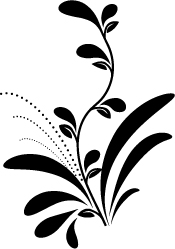 free vector Vector Silhouette Black And White Leaves Vector
