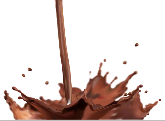 free vector Vector splash of chocolate